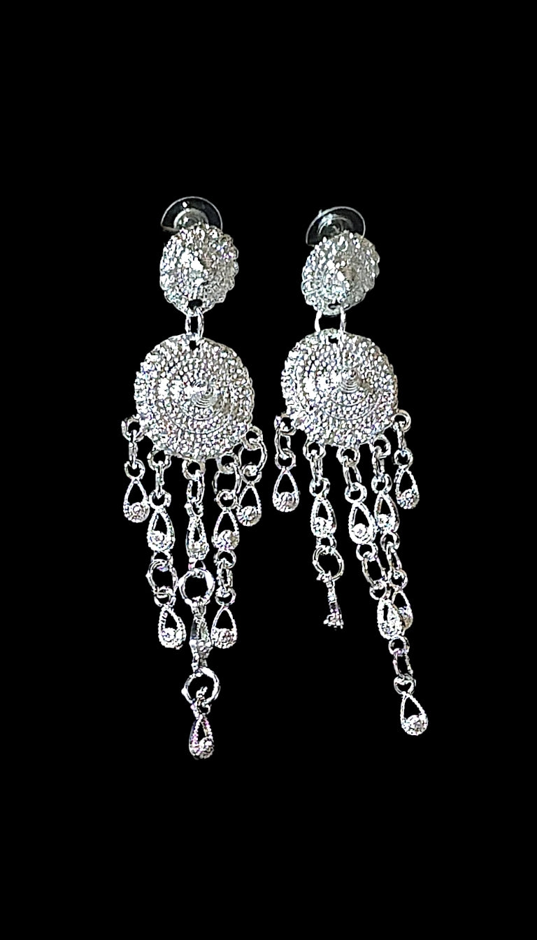 Silver Banana Blossom Necklace Set