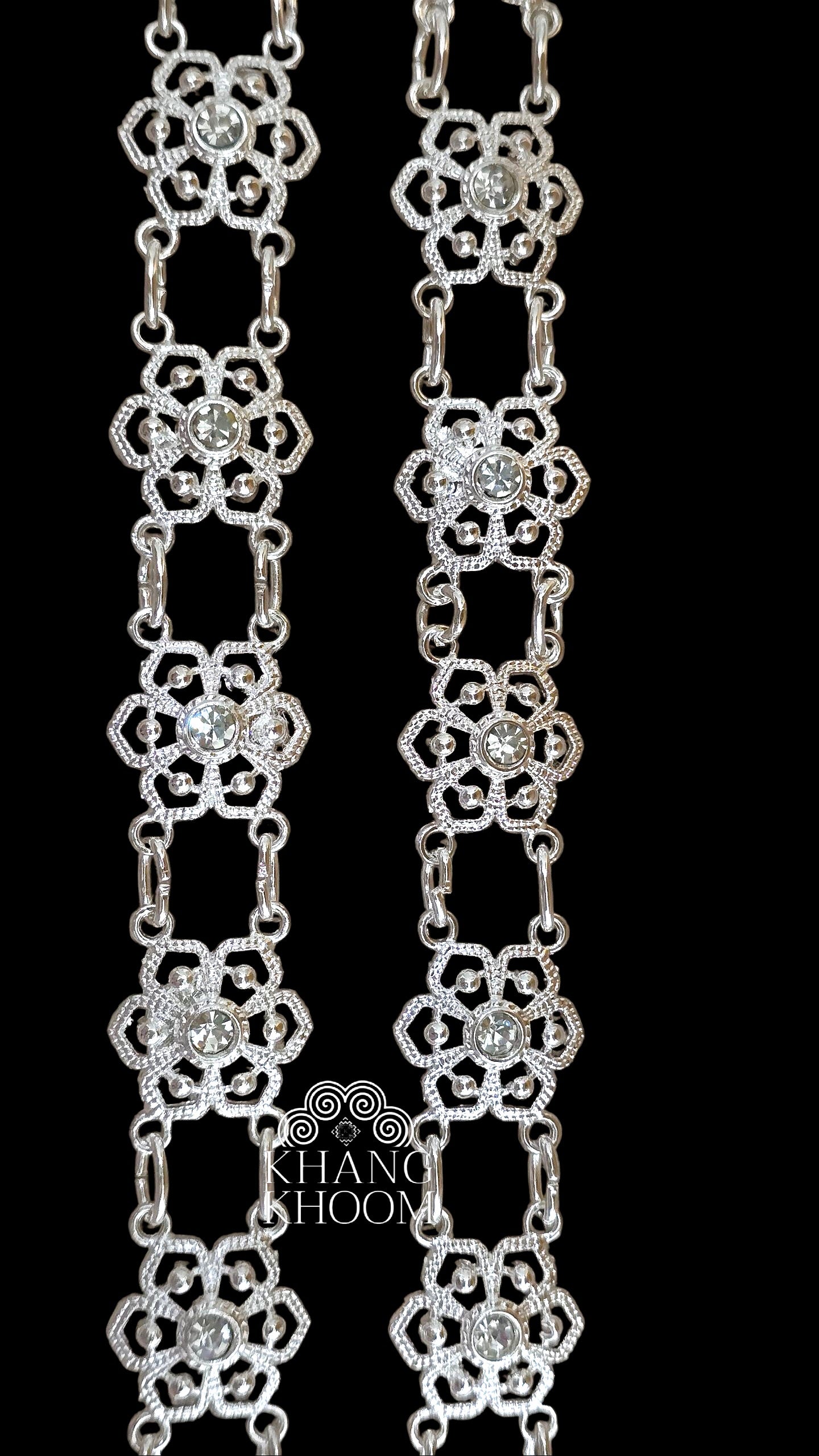 Silver Thai Crossbody Chain 02