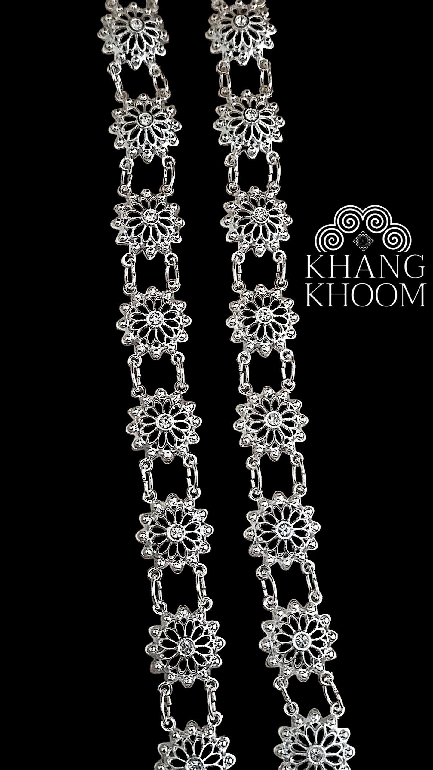 Silver Thai Crossbody Chain 01