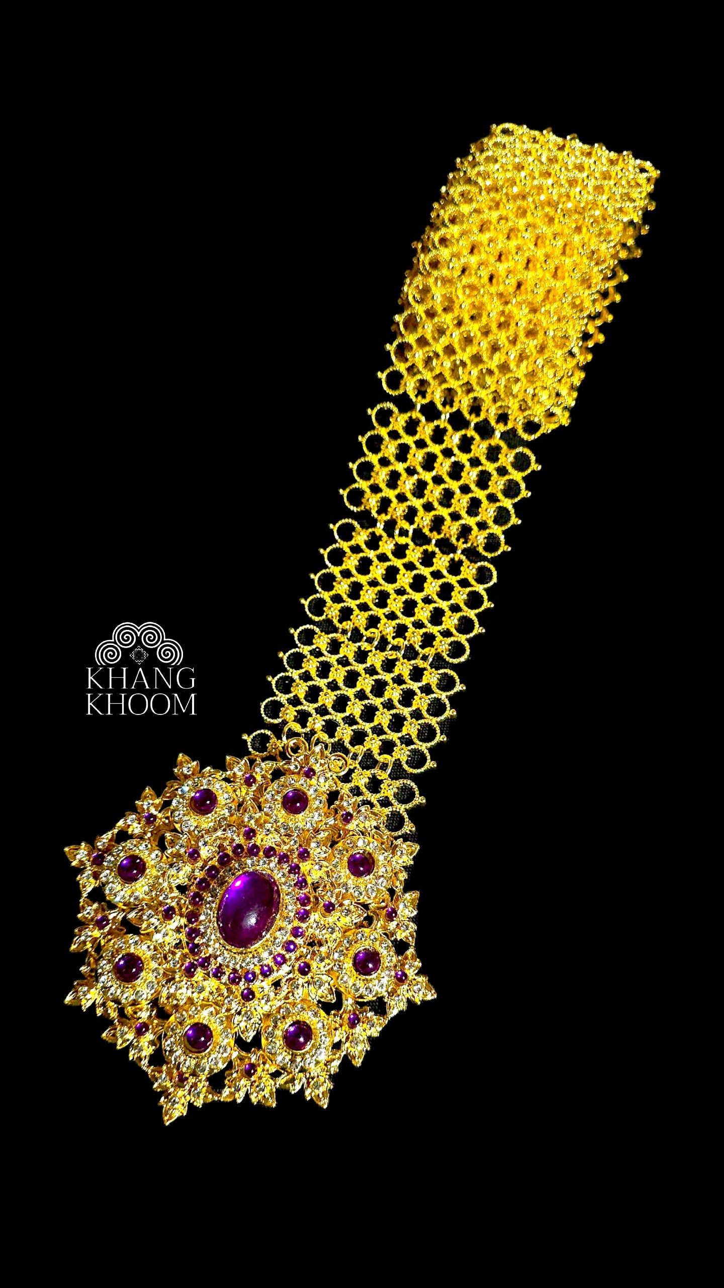 Purple Gold Thai Jewelry Set