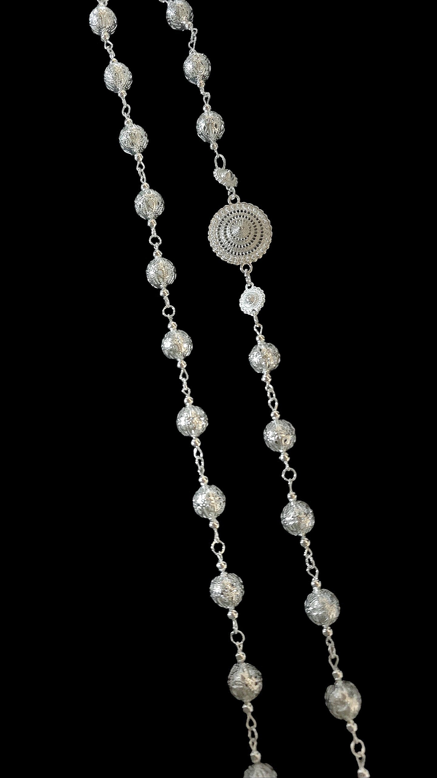 Silver Thai Crossbody Chain 04