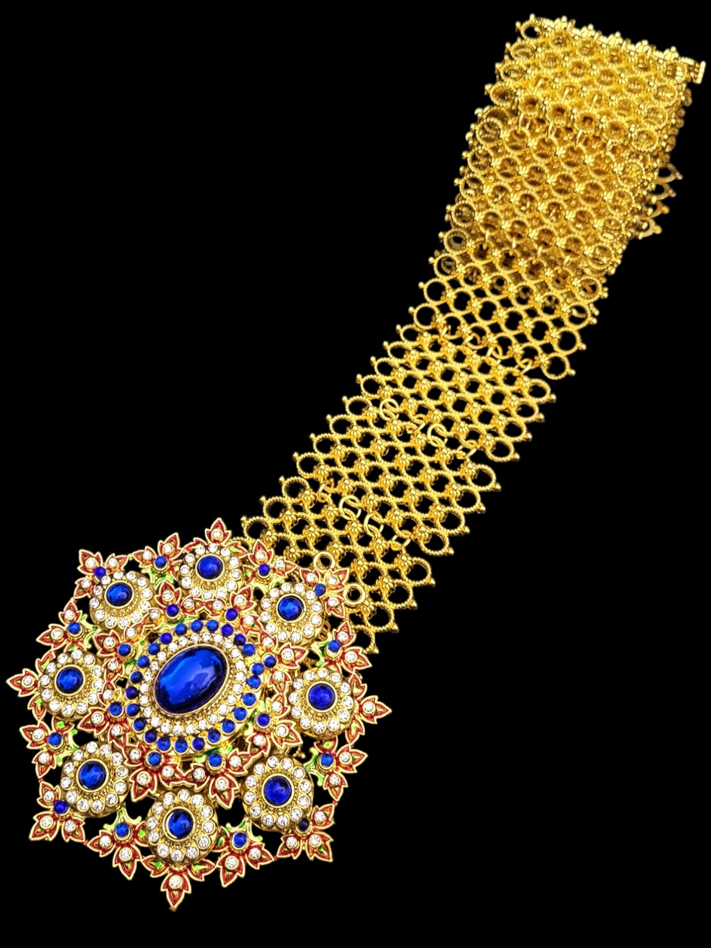 Blue Gold Thai Jewelry Set