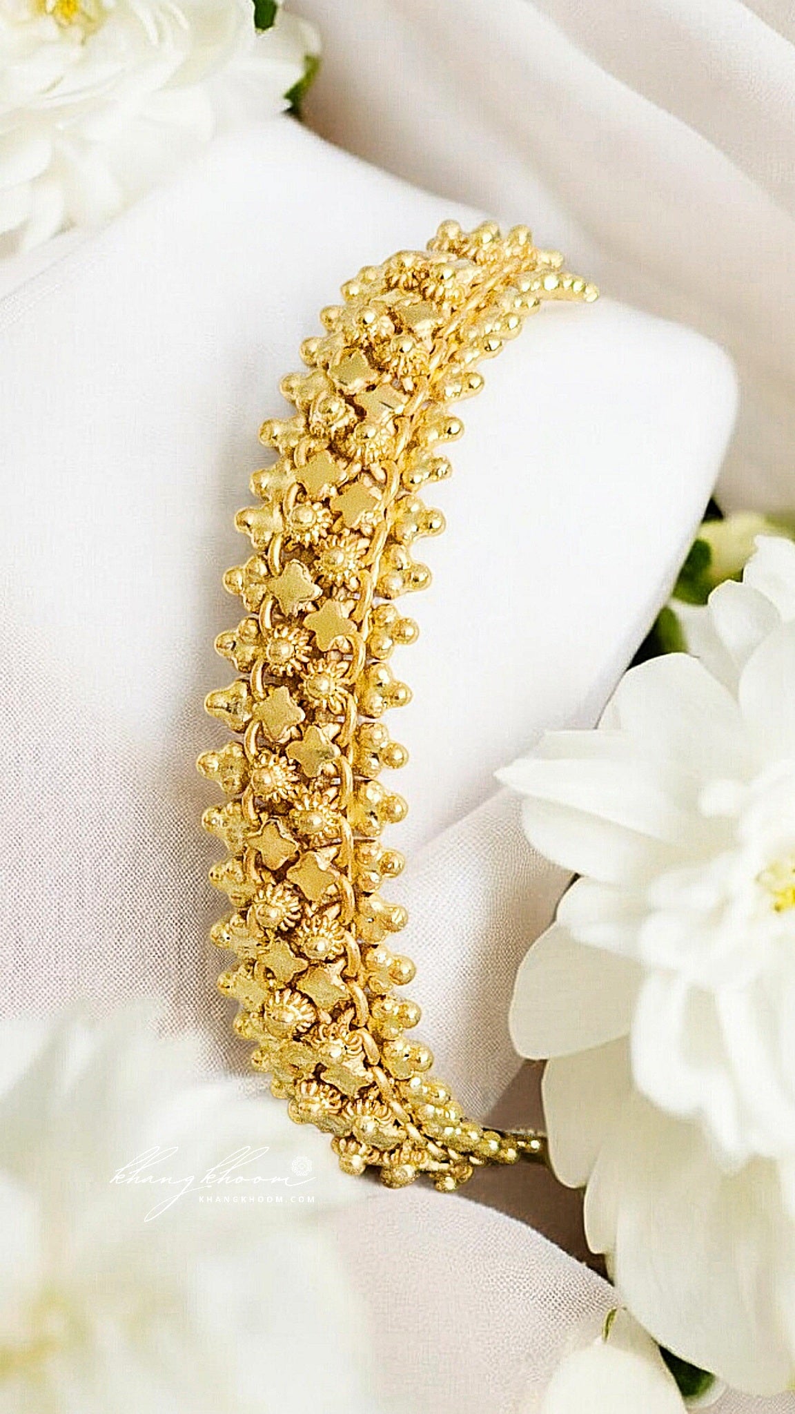 925 Silver / Money 1 Bracelet with 24K Gold Plating