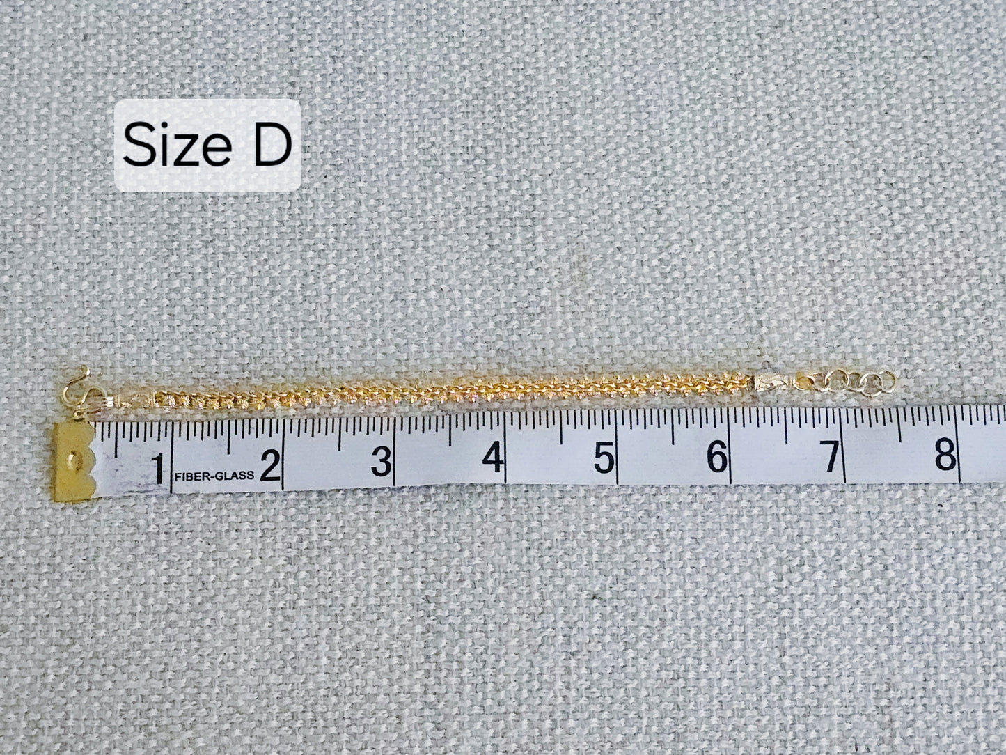 Round 925 Silver / Money 1 Bracelet with 24K Gold Plating