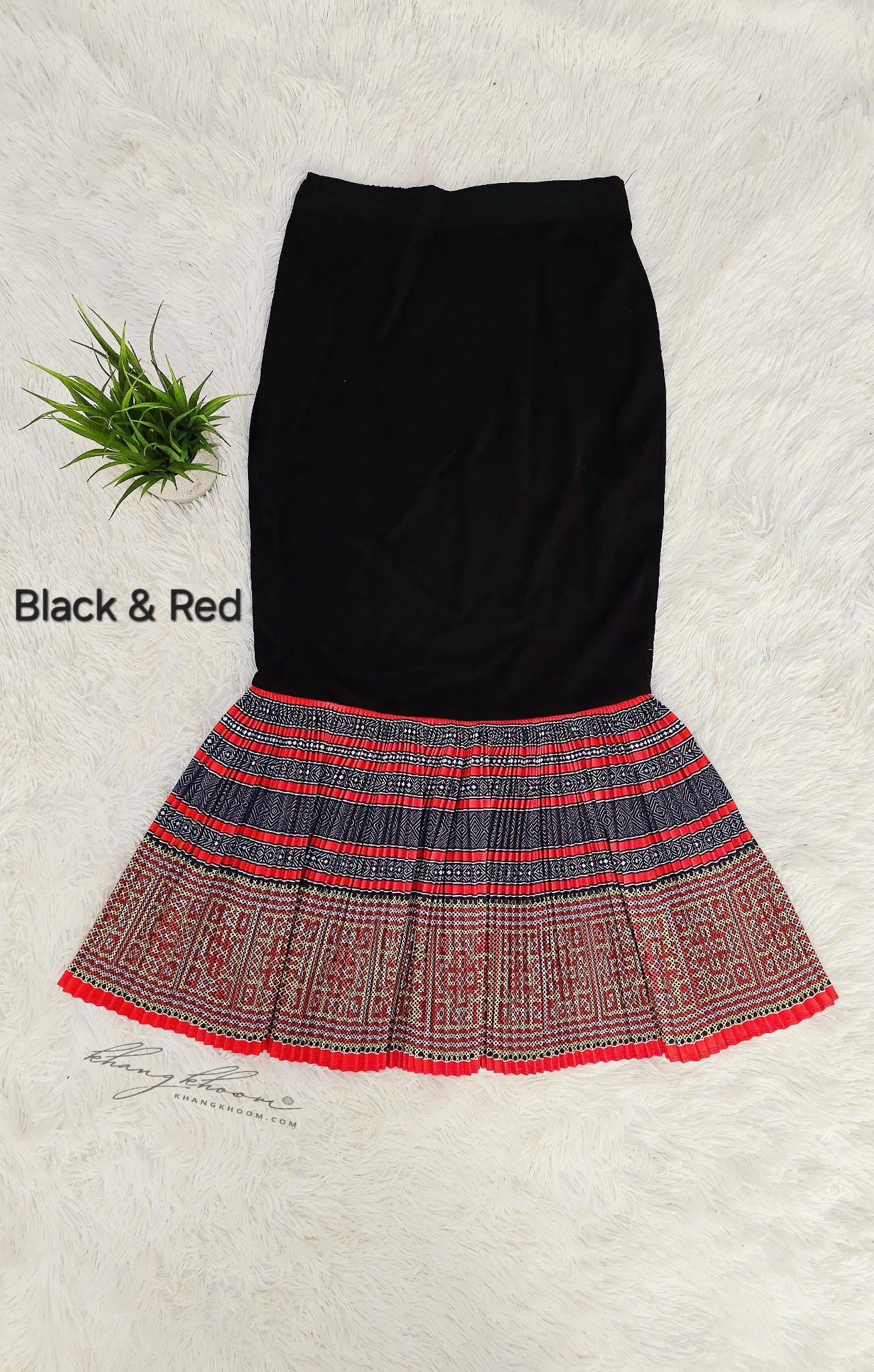 Black & Red Mermaid Skirt
