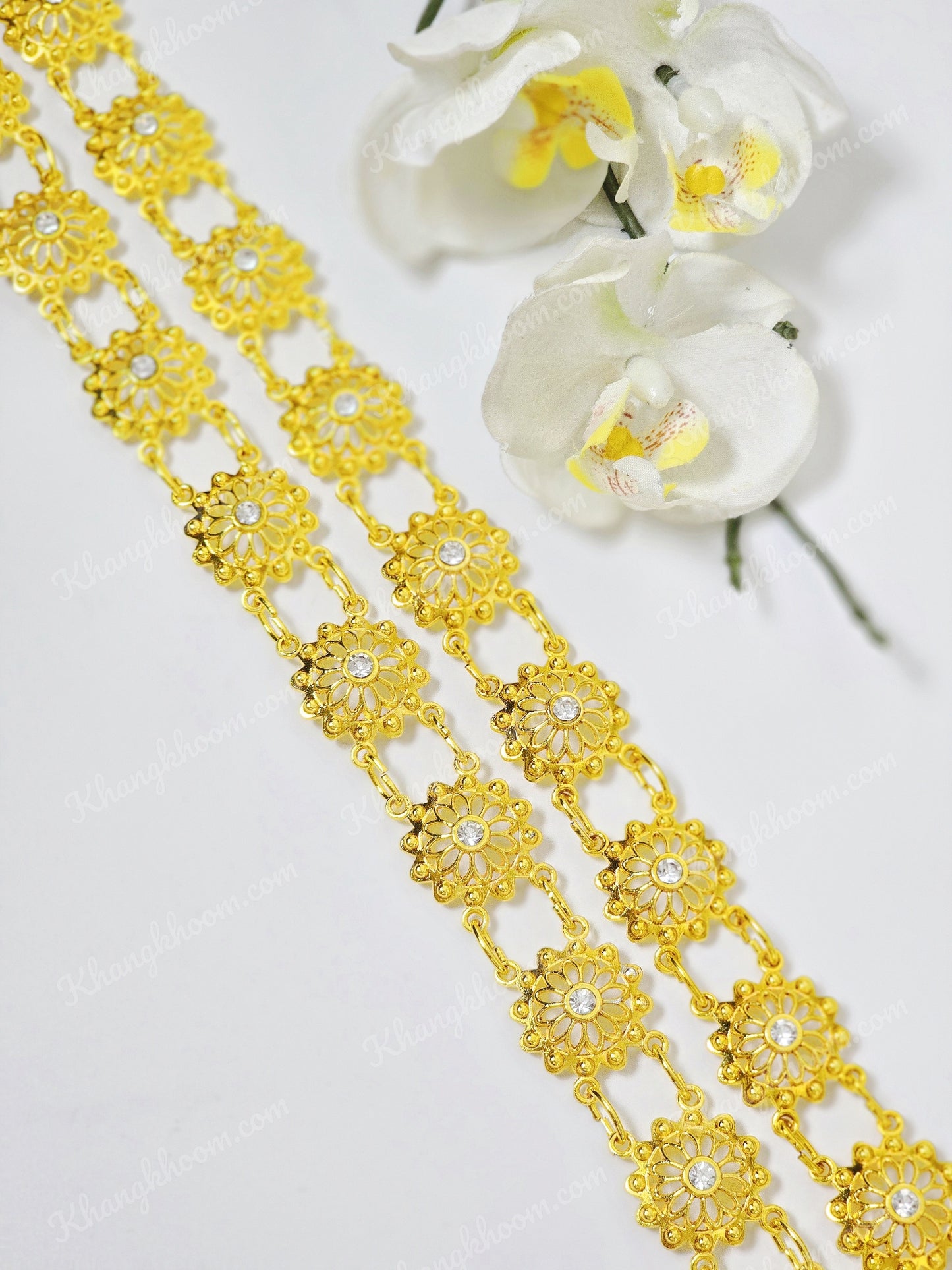 Gold Thai Crossbody Chain 05