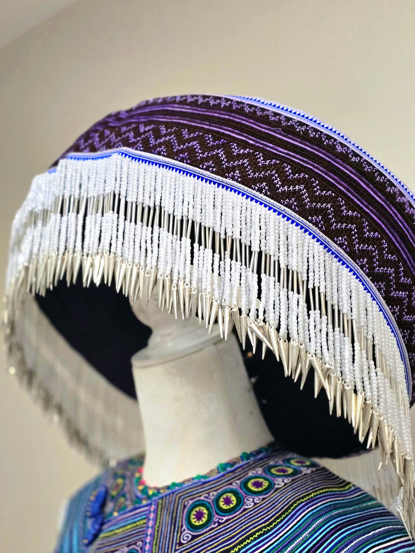 Hmong Vietnamese Blue Clothing Set 44