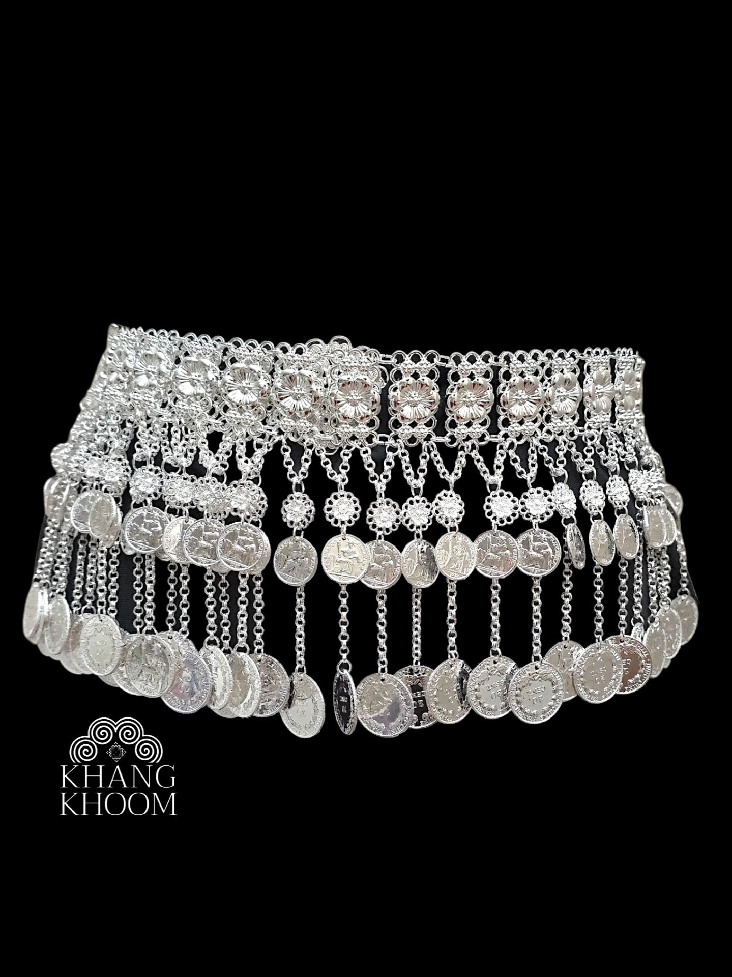 Flower Coin Waist Belt