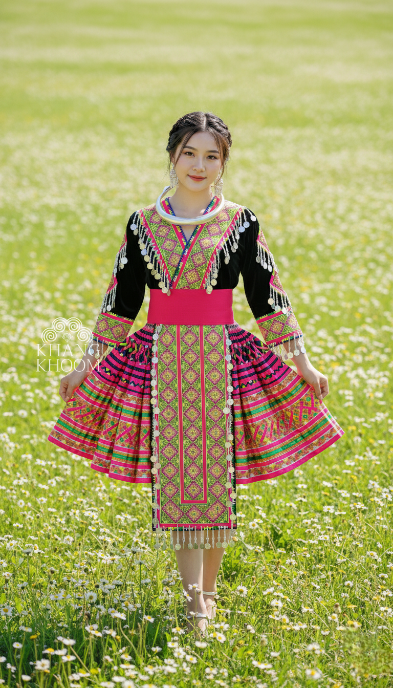 Hmong Women Outfit 03 Khang Khoom Hmong Women Outfit 03 Khang Khoom