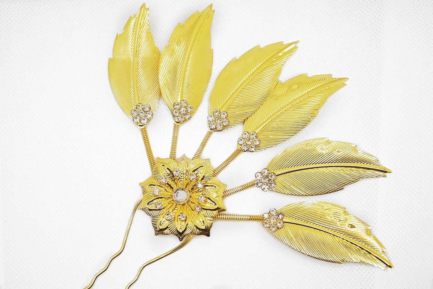 Gold Leaf Hairstick Pin