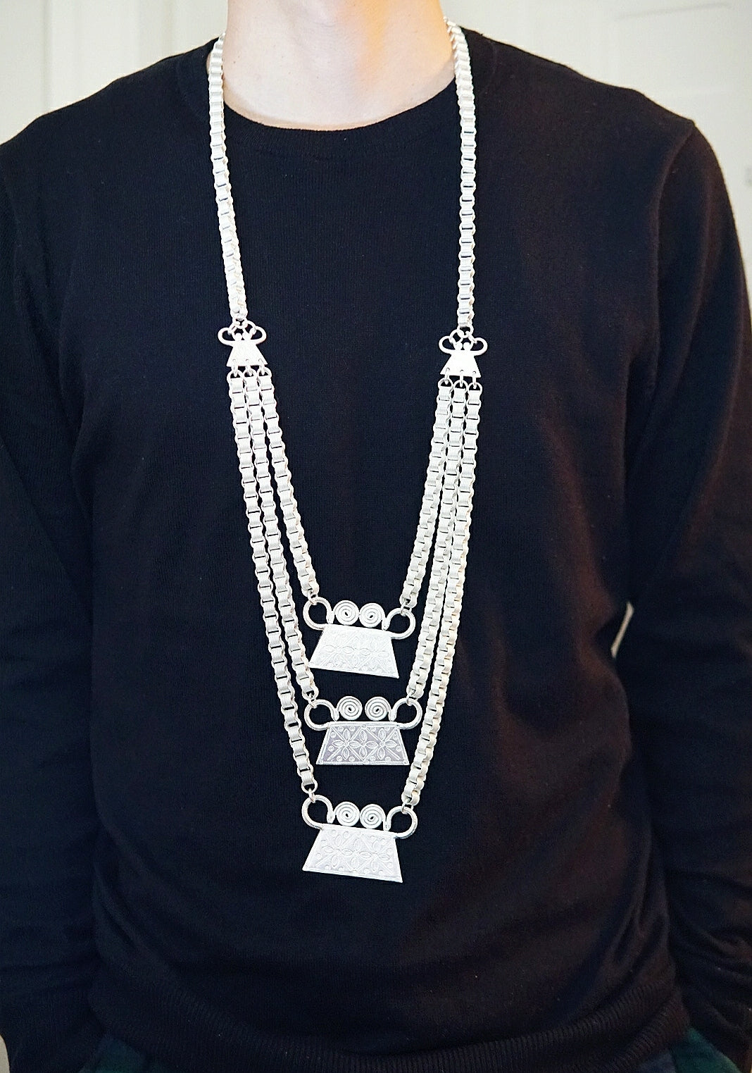 Hmong Soul Lock Tri Layer Chain