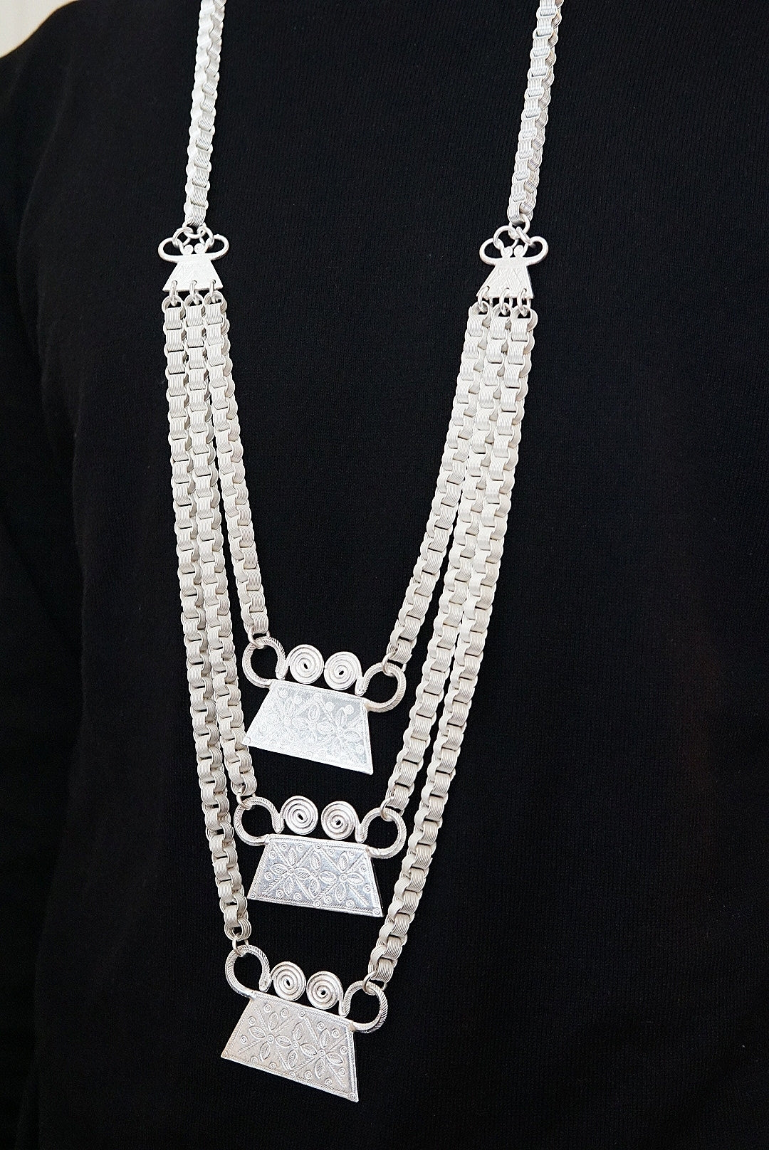 Hmong Soul Lock Tri Layer Chain