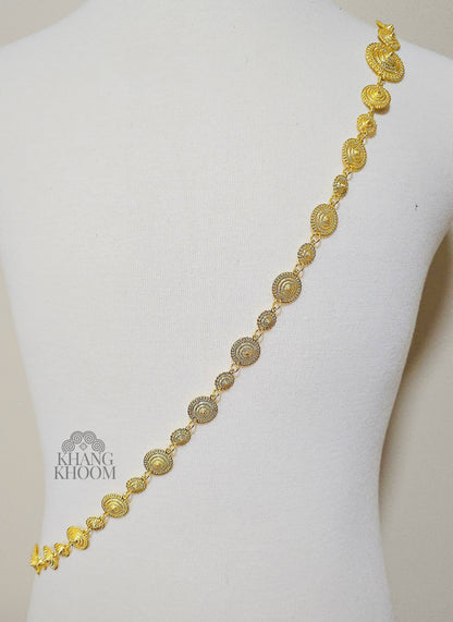 Gold Banana Blossom Crossbody Chain