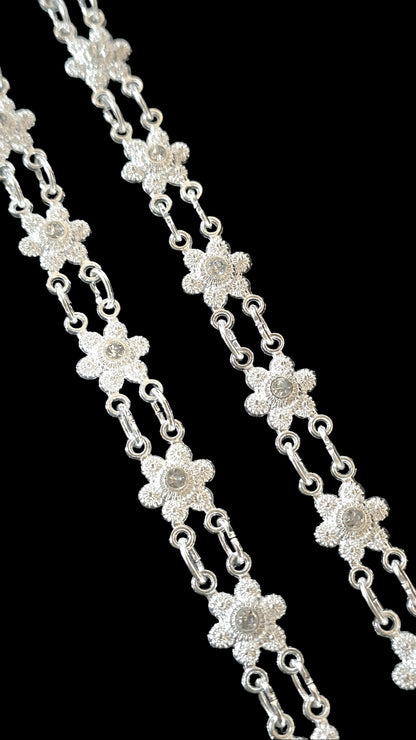 Silver Thai Crossbody Chain 02