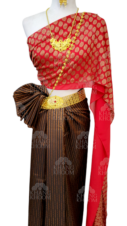 Traditional Thai Wrap Style Clothing- Mae Karakade Set