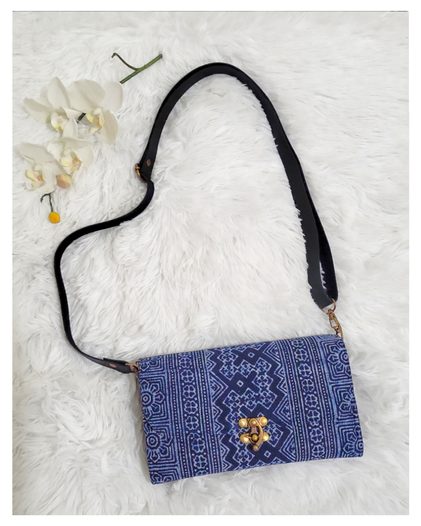 Hmong Batik Crossbody Bag