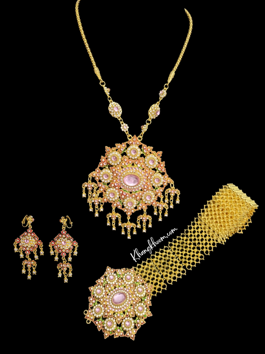Pink Gold Thai Jewelry Set