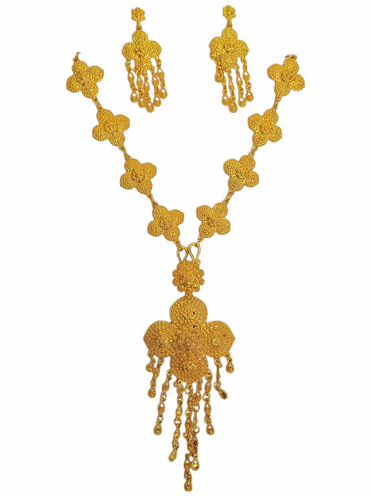 Flower Pikun Necklace Set