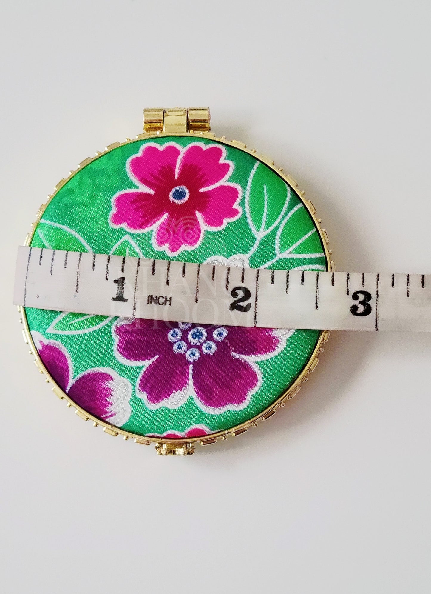 Round Hmong Compact Mirror