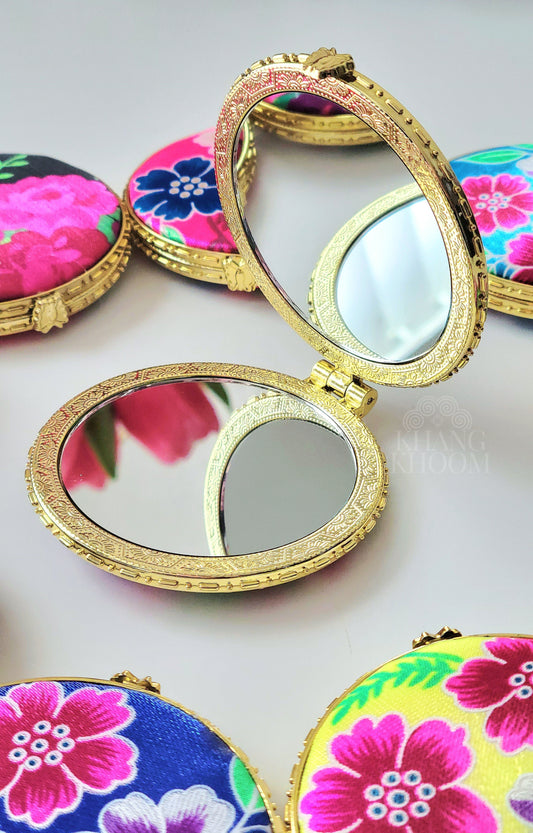 Round Hmong Compact Mirror