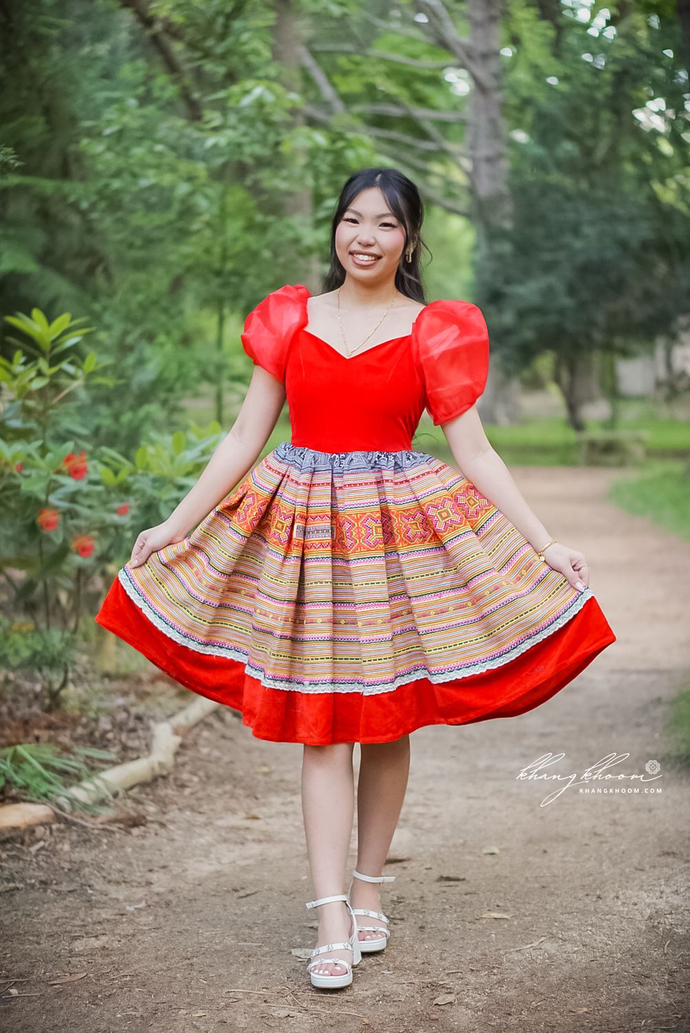 Red Sweetheart Hmong Dress