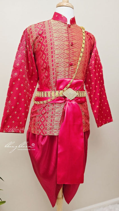 Red & Gold Men Thai Set
