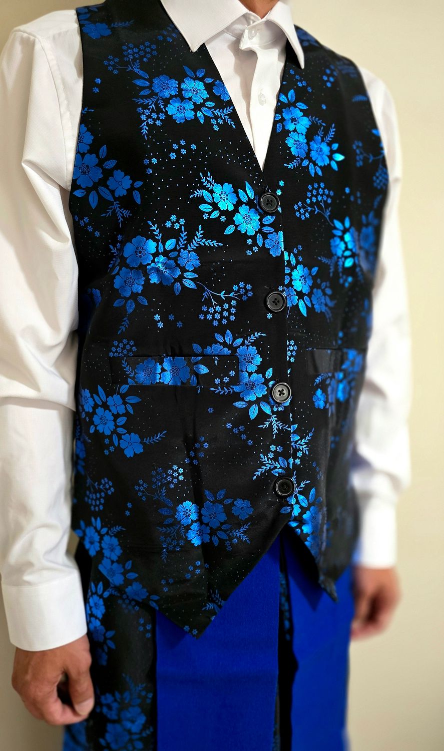 Hmong Blue Vest Set