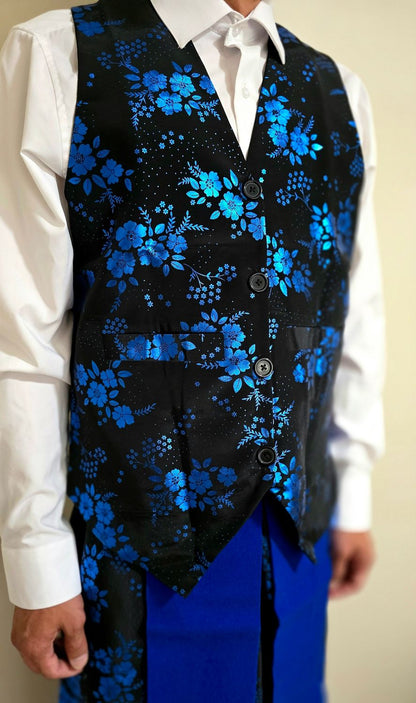 Hmong Blue Vest Set