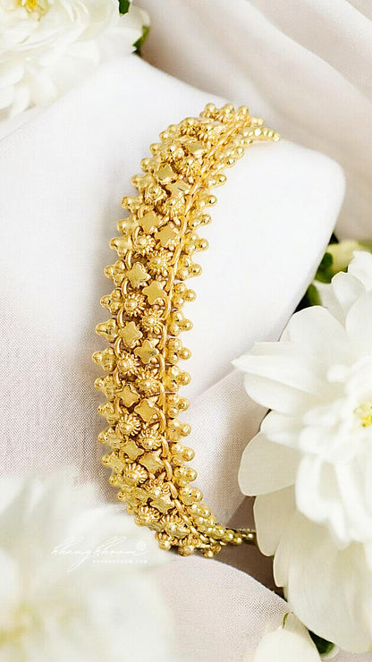 925 Silver / Money 1 Bracelet with 24K Gold Plating