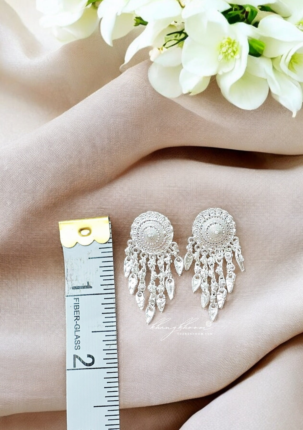 925 Silver / Money 1 Banana Blossom Earring
