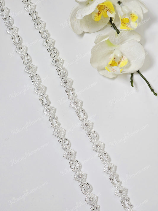 Silver Thai Crossbody Chain 07