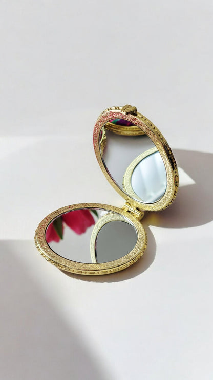 Unicorn Round Hmong Compact Mirror