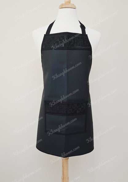Hmong Apron- All Black Qwj