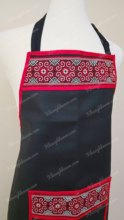 Hmong Apron- Red Qwj