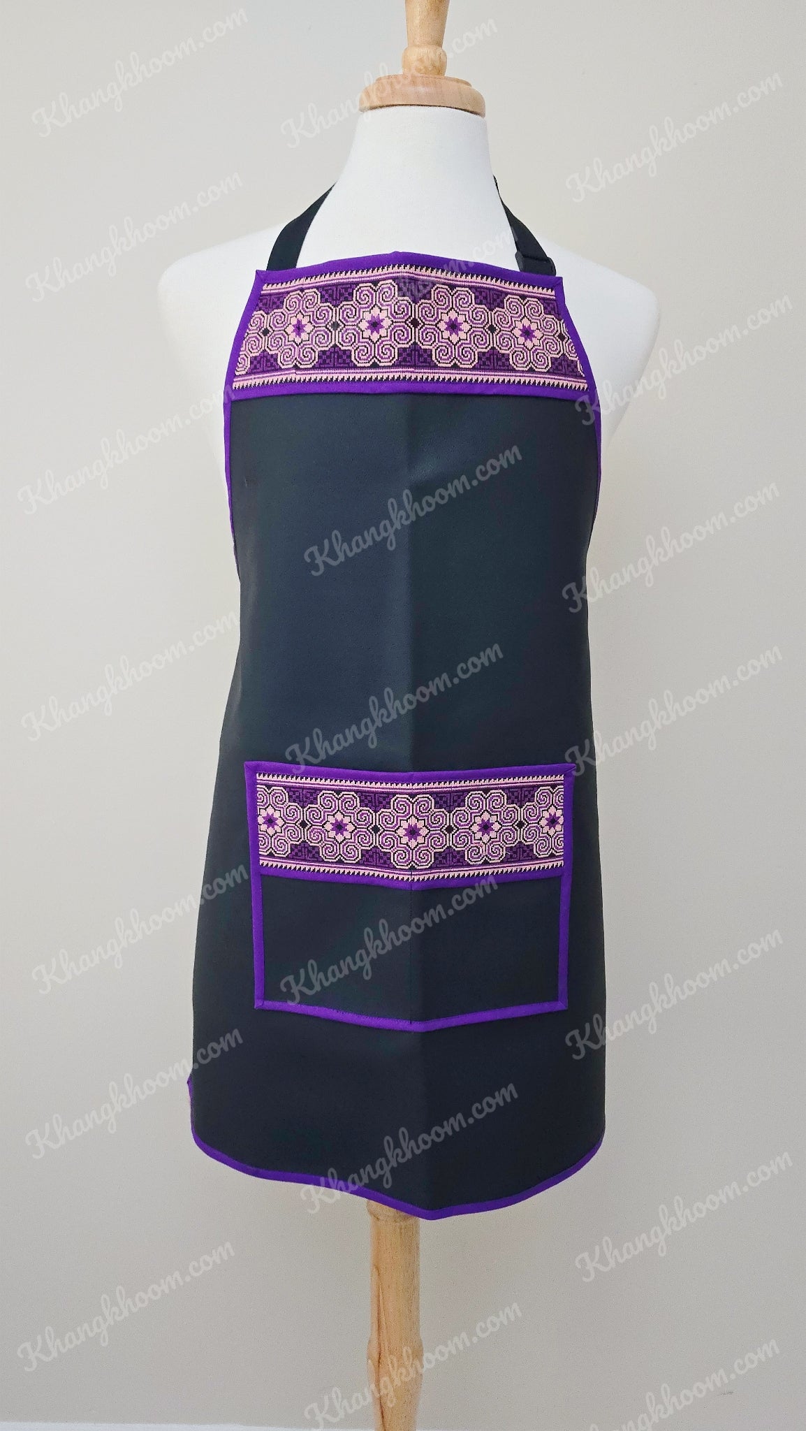 Hmong Apron- Purple Qwj