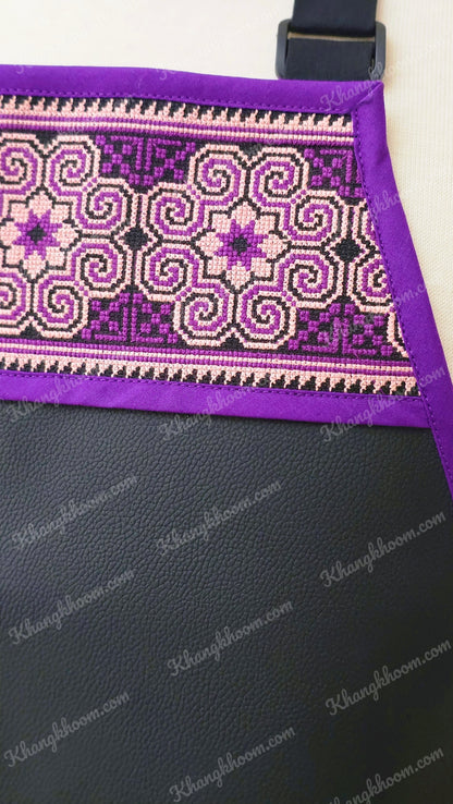 Hmong Apron- Purple Qwj