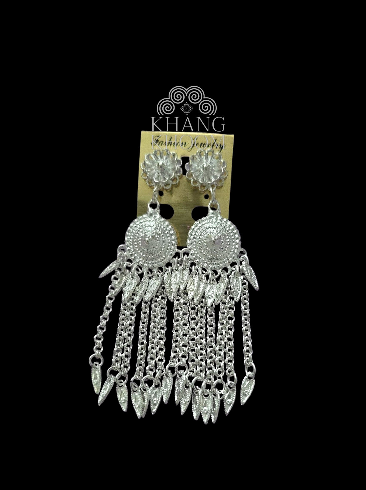 Banana Blossom Chain Earrings