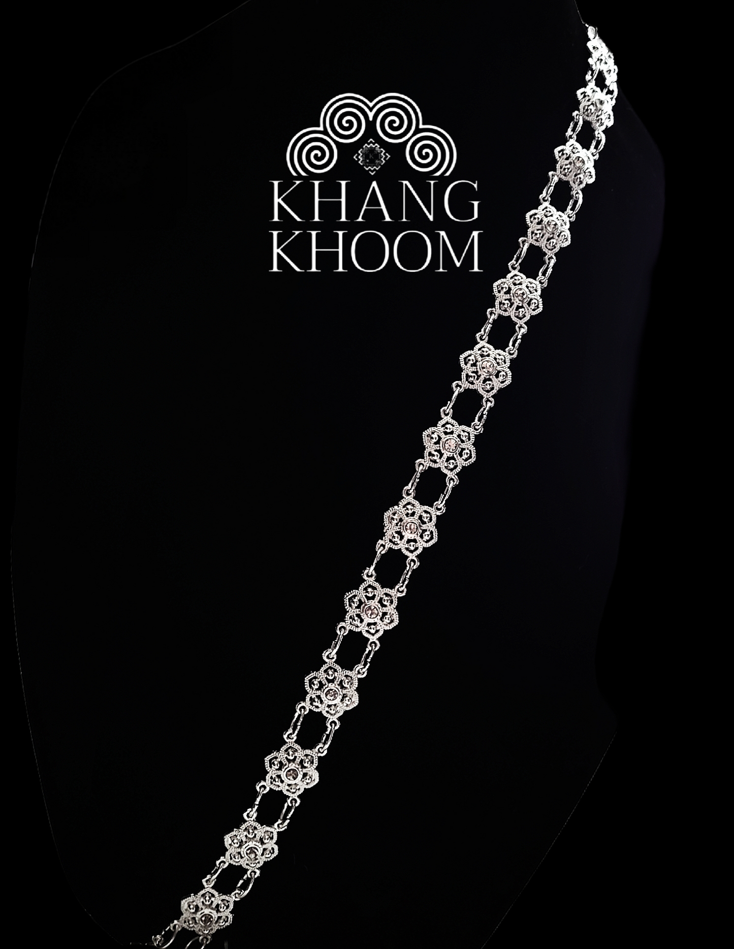 Silver Thai Crossbody Chain 02