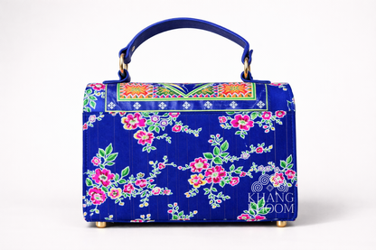 Handmade Paj Ntaub Top Handle Satchel Purse