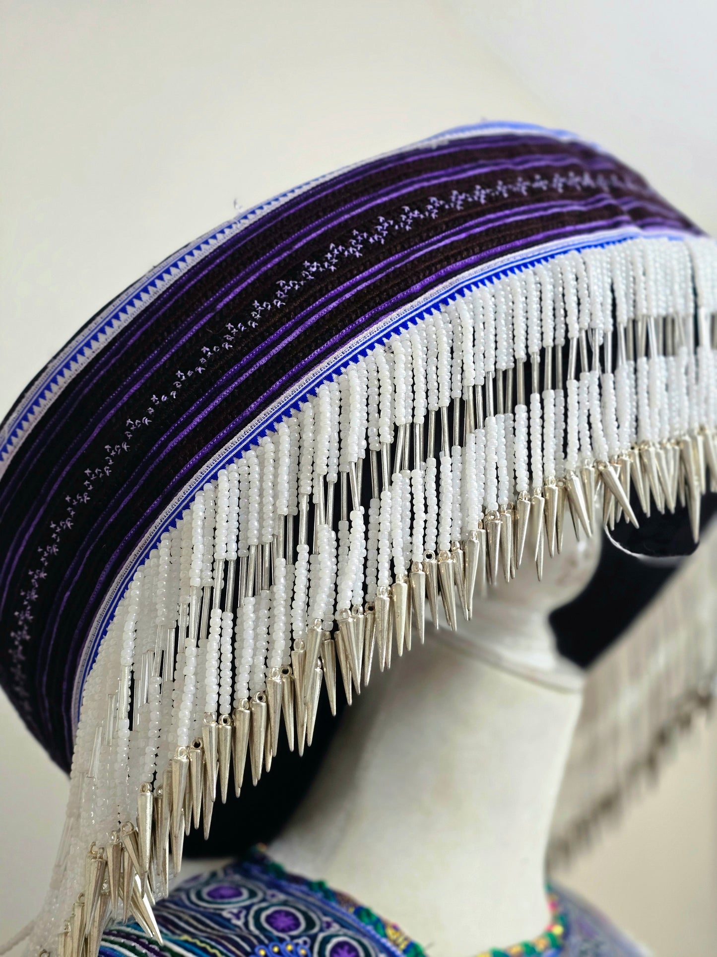 Hmong Vietnamese Blue Clothing Set 42