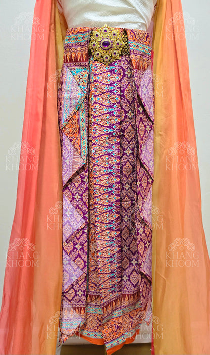Sunset Nakee Thai Set with Necklace and Belt Set