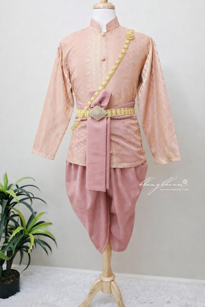 Pink & Gold Men Thai Set