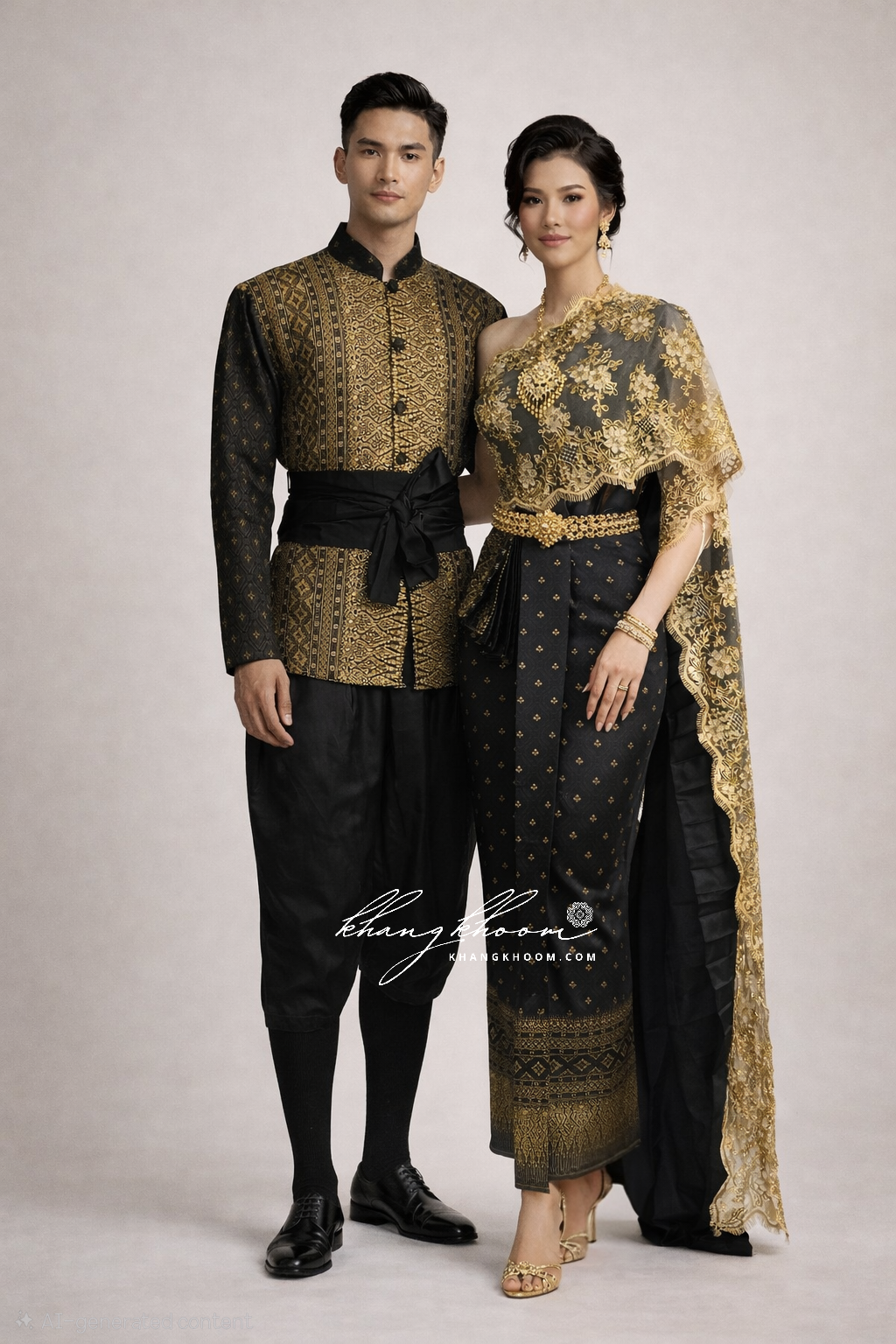 Men Black Thai Set