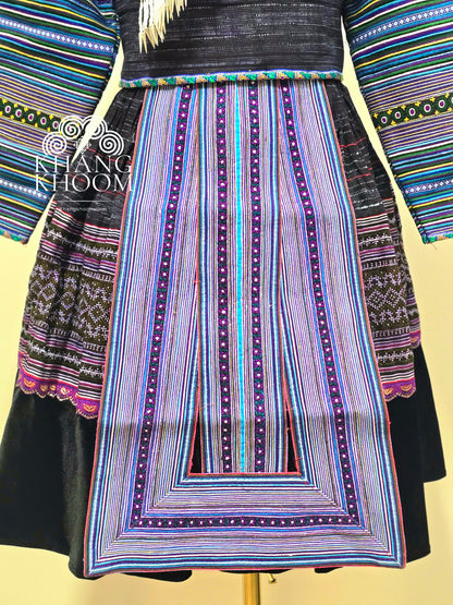 Hmong Vietnamese Blue Clothing Set 46