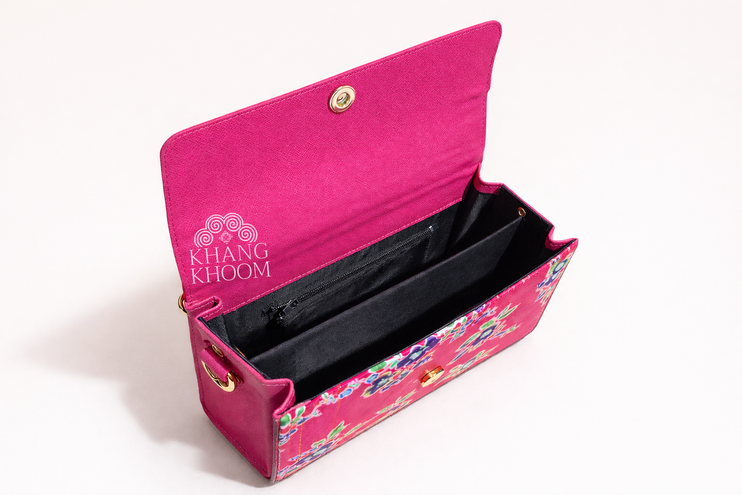 Handmade Paj Ntaub Top Handle Satchel Purse