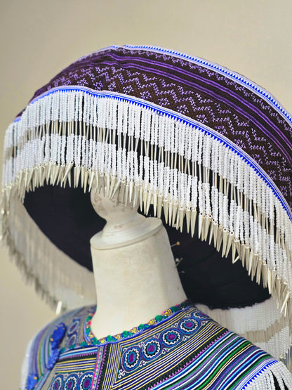 Hmong Vietnamese Blue Clothing Set 40