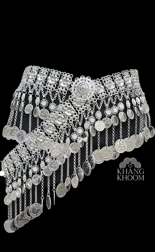 Flower Coin Waist Belt