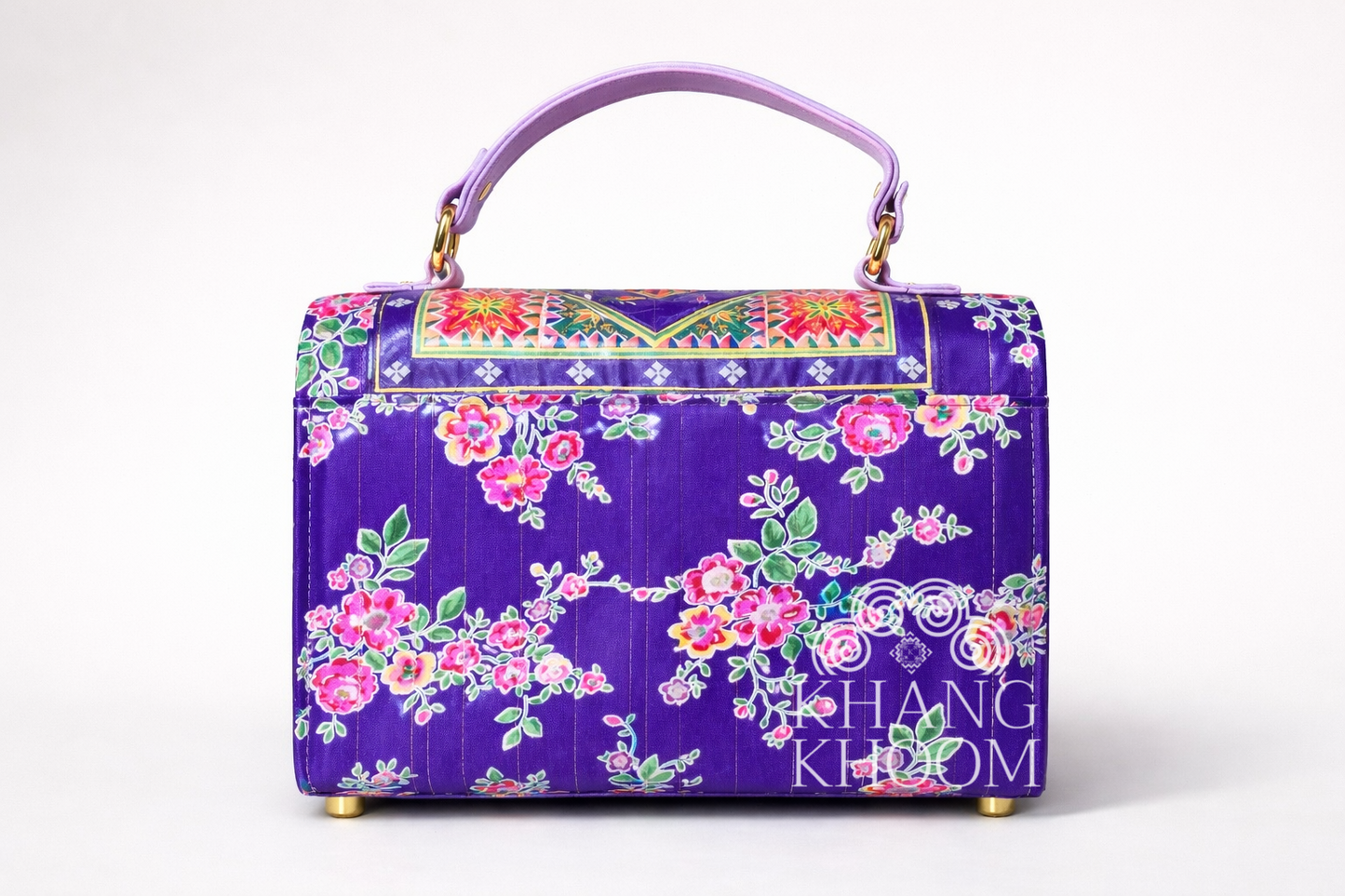 Handmade Paj Ntaub Top Handle Satchel Purse