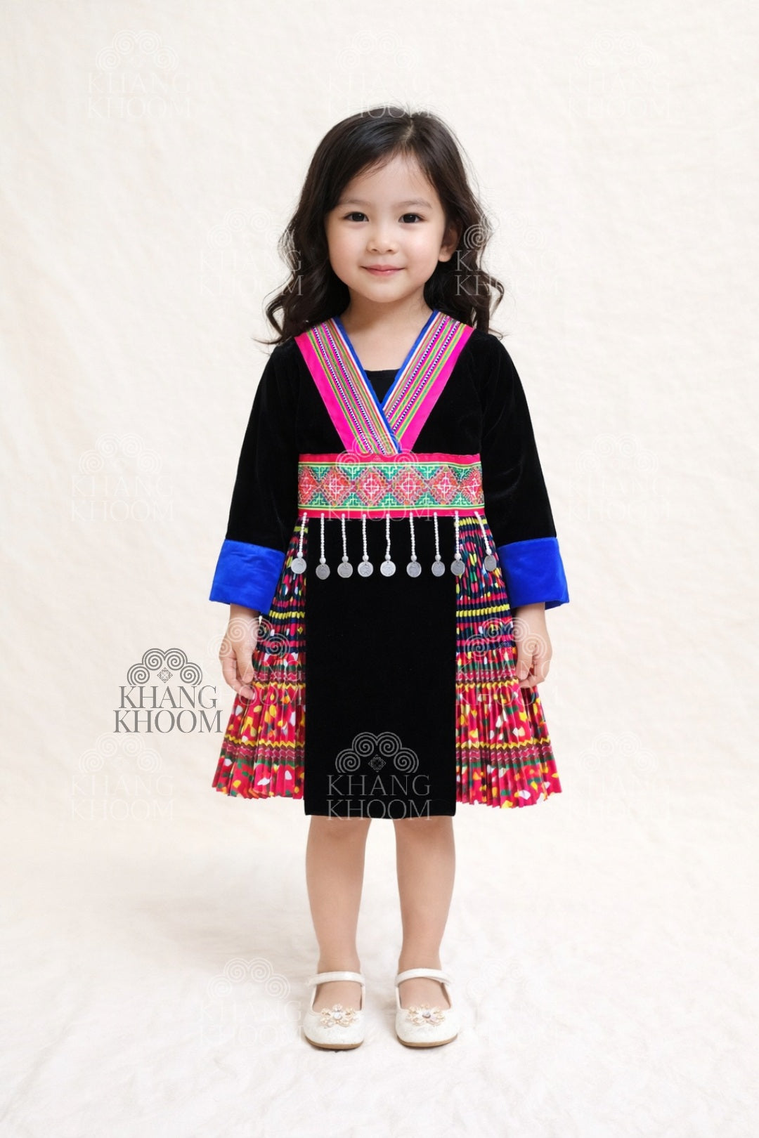Girls One-Piece Hmong Leeg Set