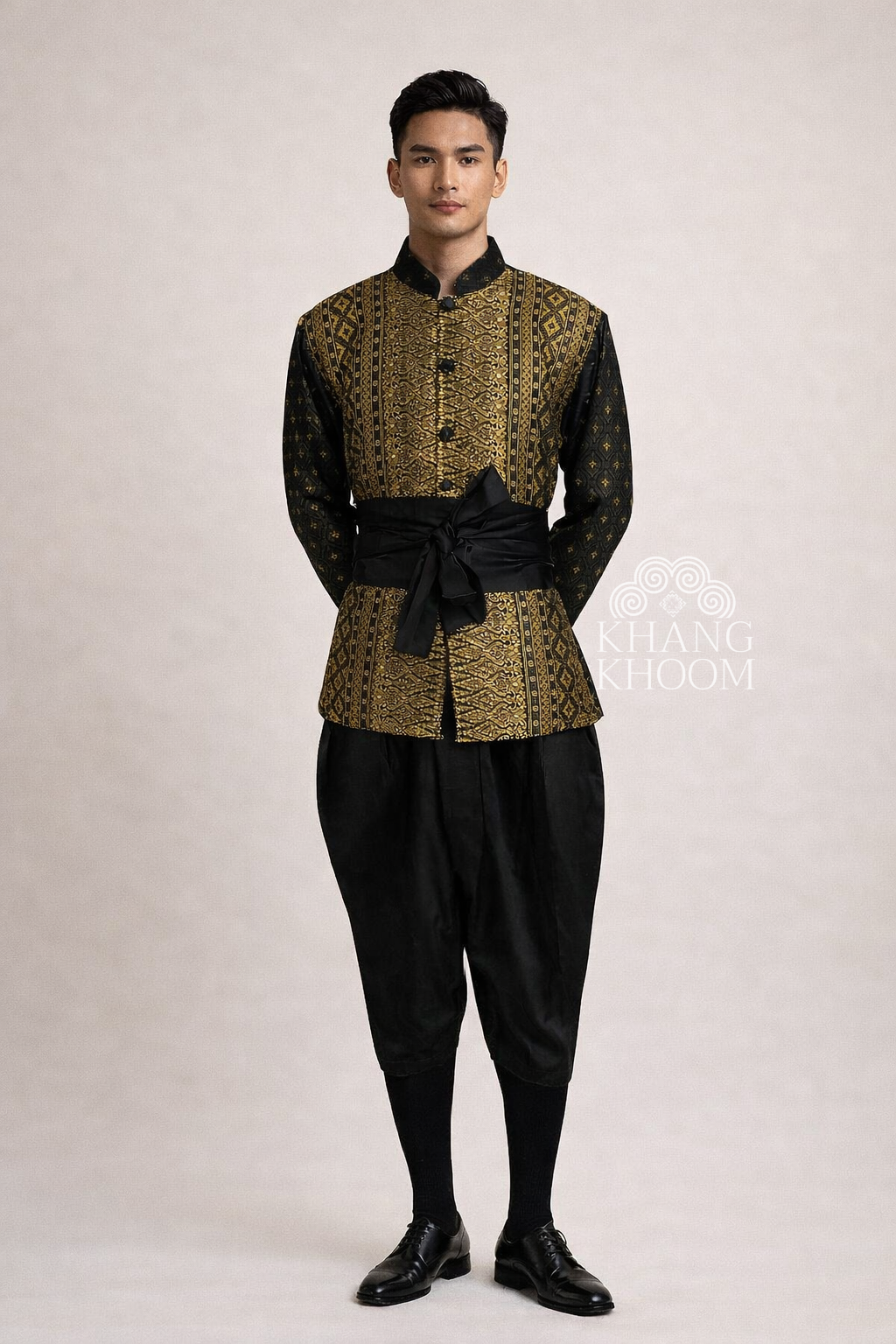 Men Black Thai Set